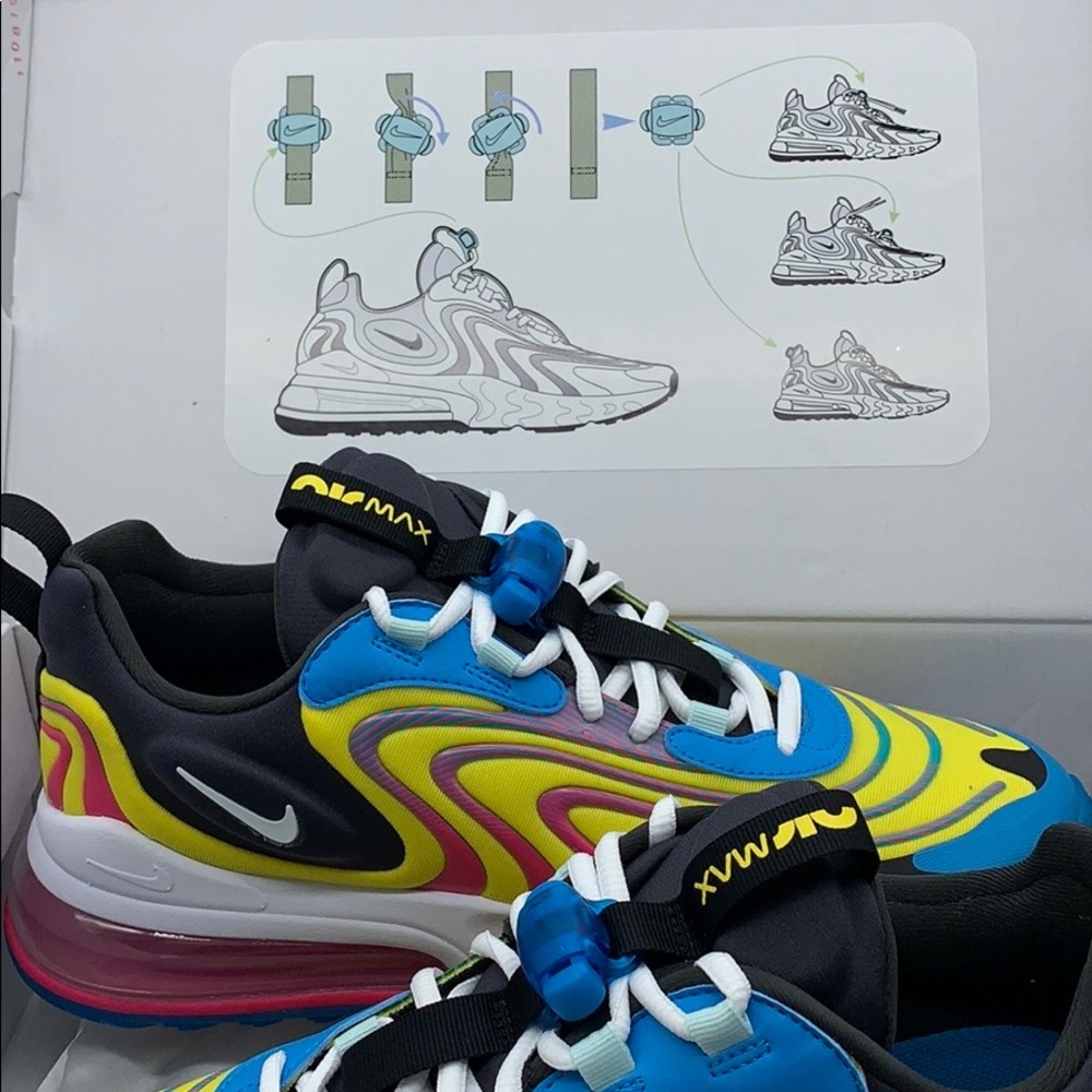 NIKE AIR MAX 270 REACT ENG laser blue/white-anthra - Picture 12 of 16